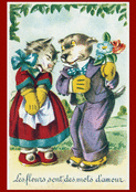 Un duo charmant sous les fleurs
